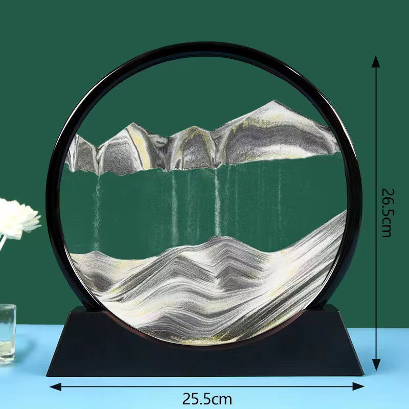 Moving Sand Scape Decor – 25 × 26 cm
