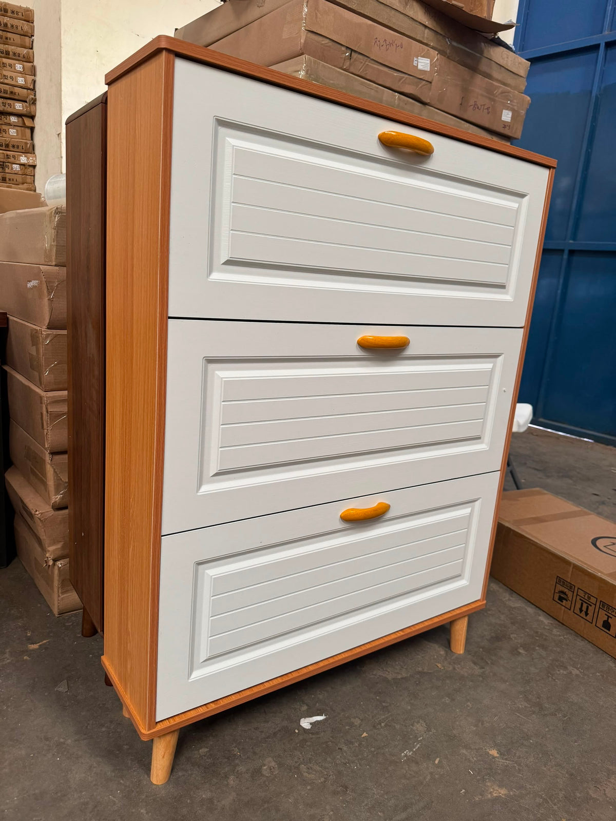Bucket Flip Shoe Rack Cabinet 3-Layer – SC-918