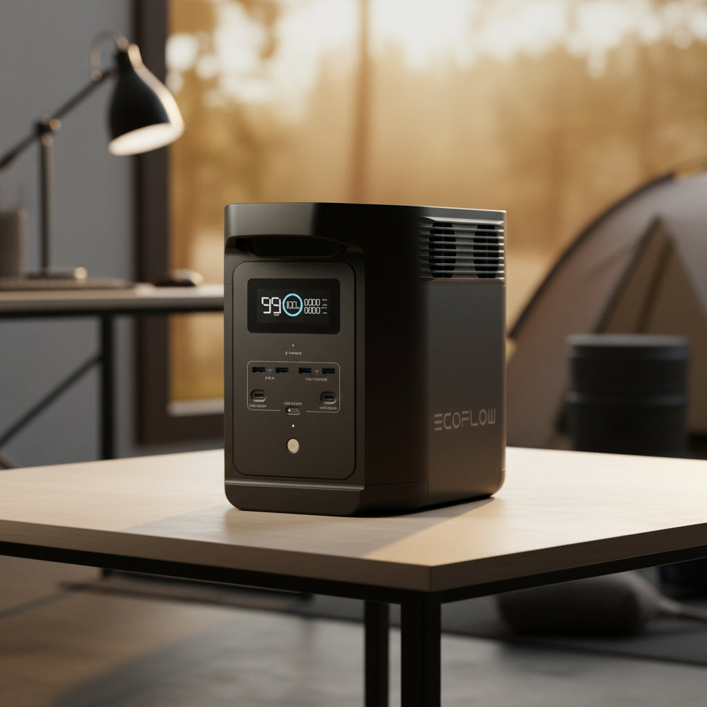 EcoFlow EFE980-UK Portable Power Station with Free 6-in-1 Rechargeable Fan