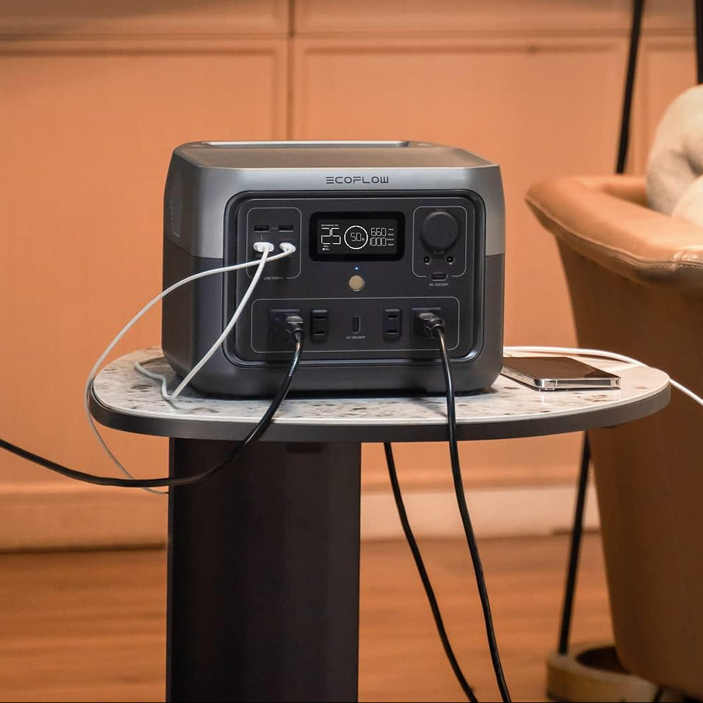 EcoFlow RIVER 2 Max portable power station with 512Wh capacity and multiple output ports
