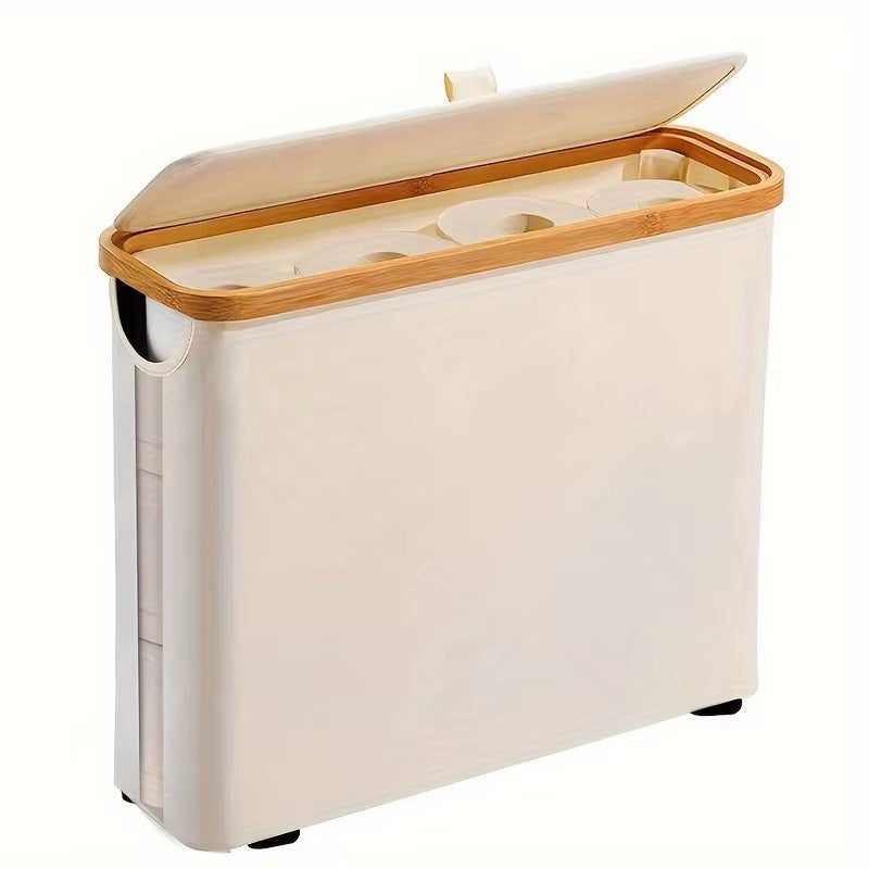 Toilet Paper Organizer Basket 35 × 45 cm – Collapsible Bathroom Storage