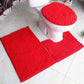 3pcs Non-slip and super absorbent bathroom/toilet fluffy Mat
