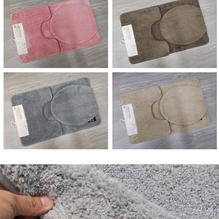 3pcs Toilet mats Set