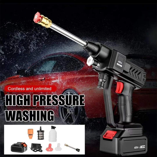 Cordless electric car washer