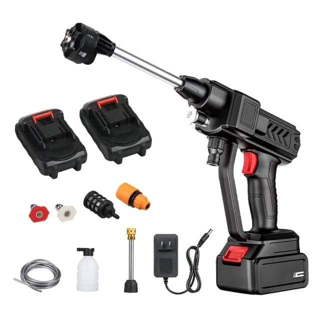Cordless electric car washer