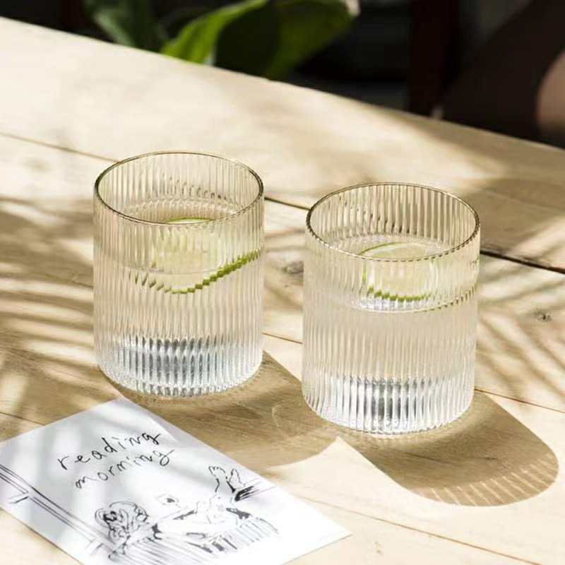 Transparent Glass With Gold Rim