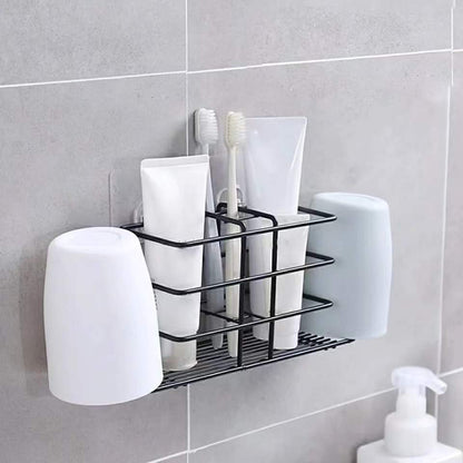 Double Stainless Steel Toothbrush Holder