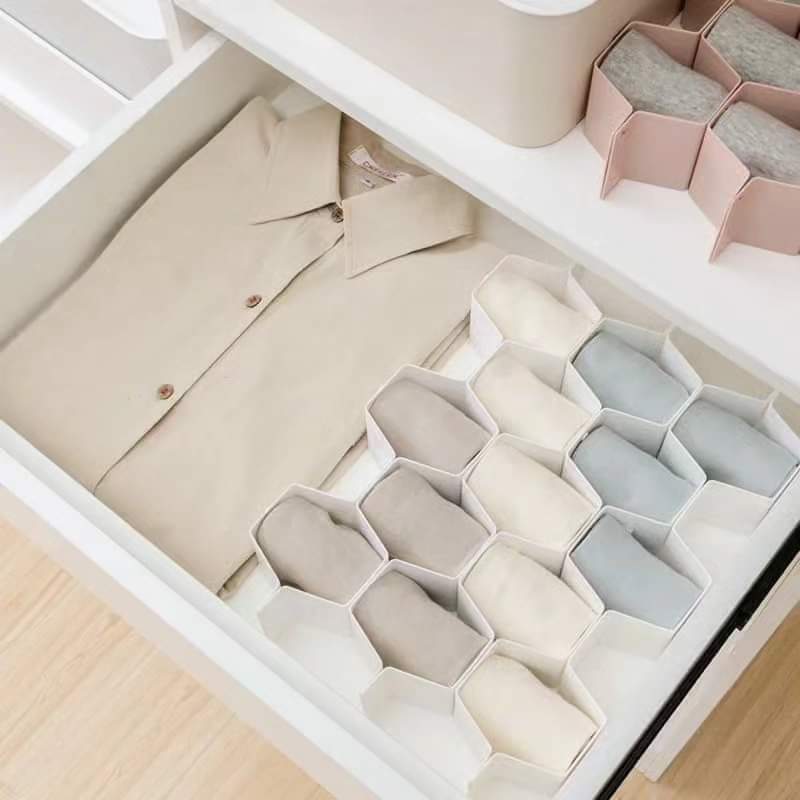 3pcs Honeycomb Drawer Divider