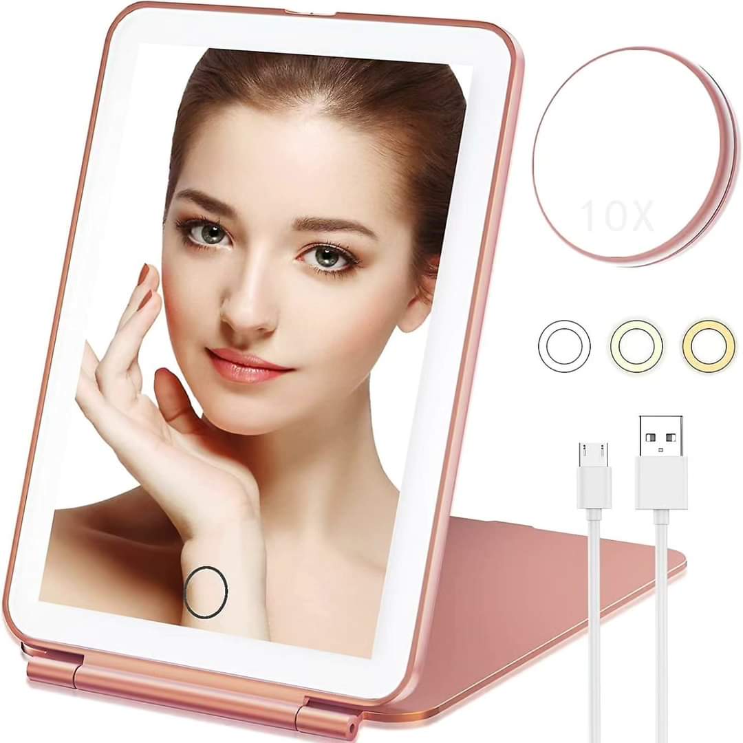 Rechargeable LED Travel Tablet Vanity Mirror