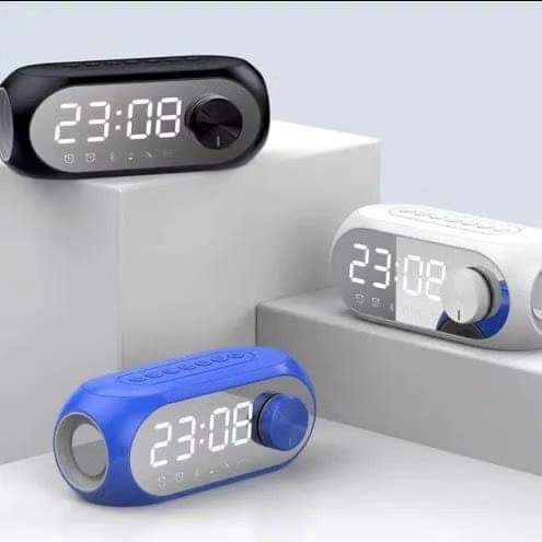 Portable Digital Alarm Clock with Bluetooth