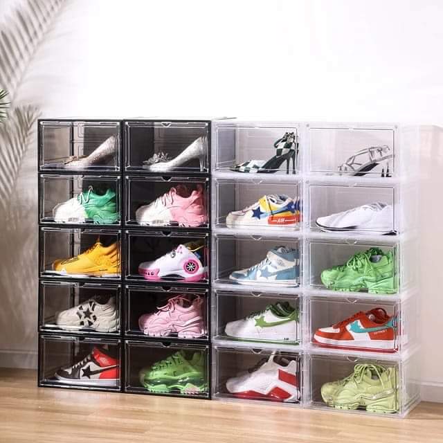 plastic shoe boxes/gift boxes