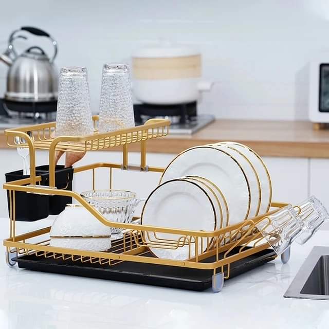 Fancy dish rack 2 tier – gemelli-collections