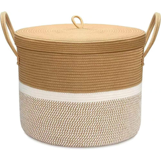 Cotton  basket with lid
