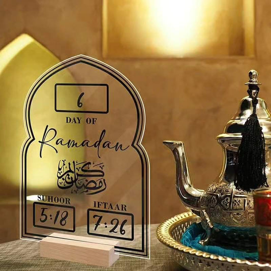 Acrylic ramadhan calendar