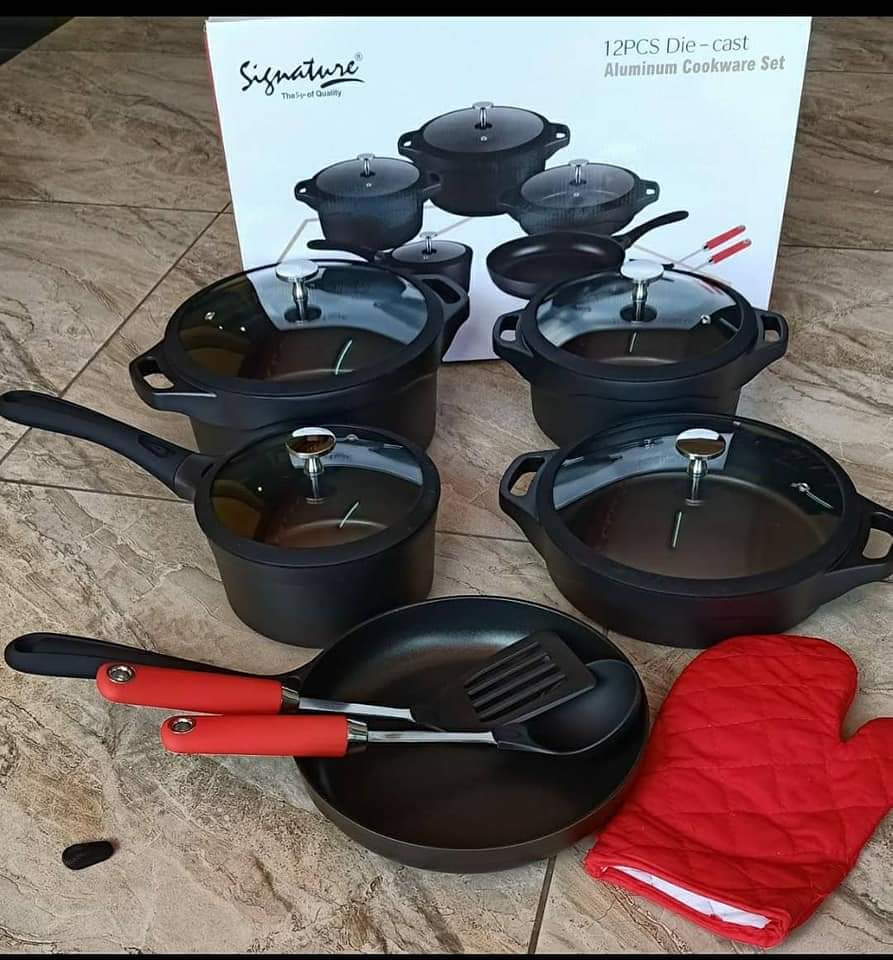 12pcs diecast cookware