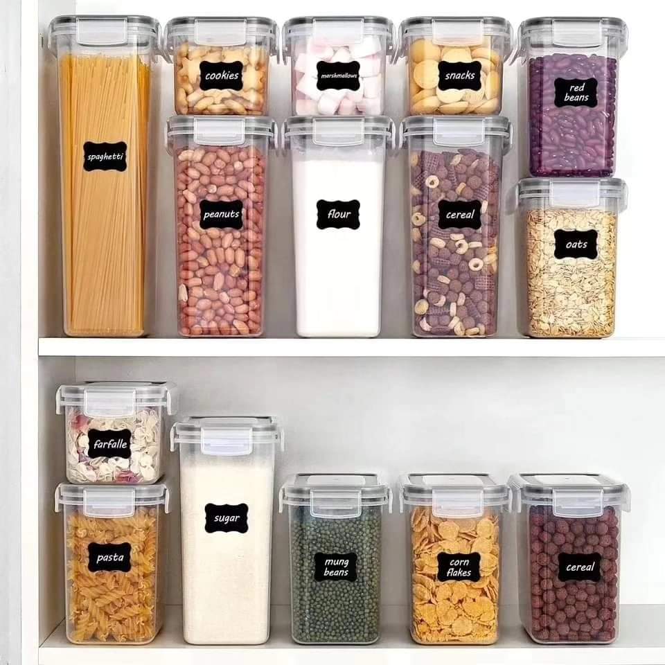 4Pc plastic storage containers