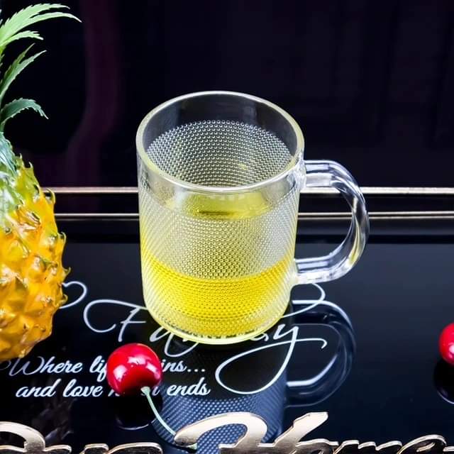 6pc clear glass cups