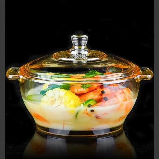 Casserole glass bowl