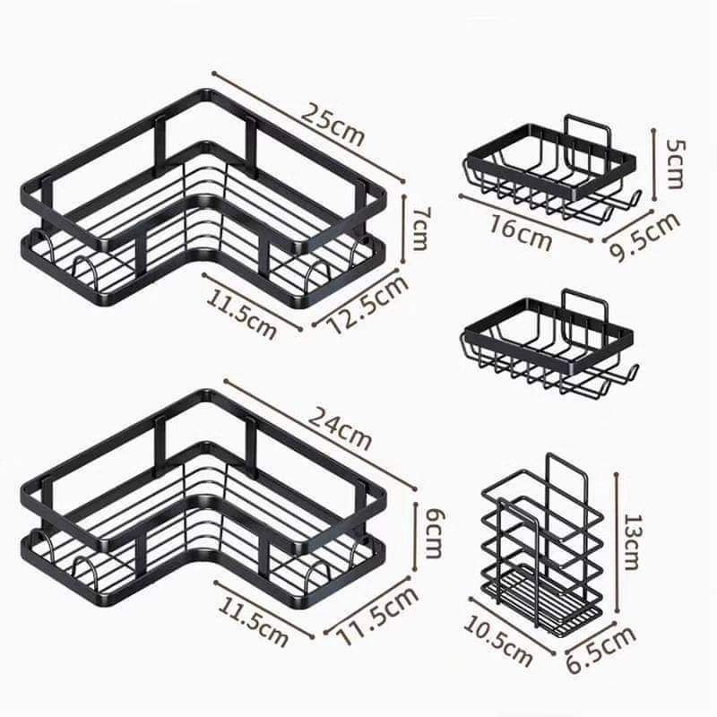 5pcs set bathroom organizer