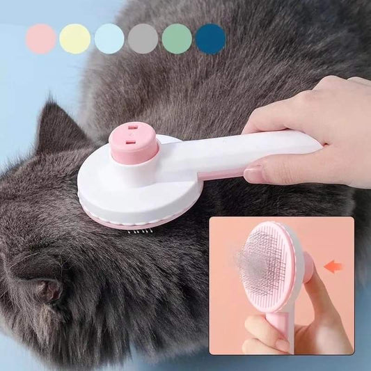 Self cleaning pet comb
