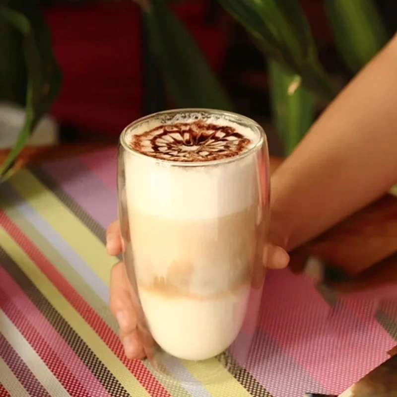 Double Wall Glass Cup.