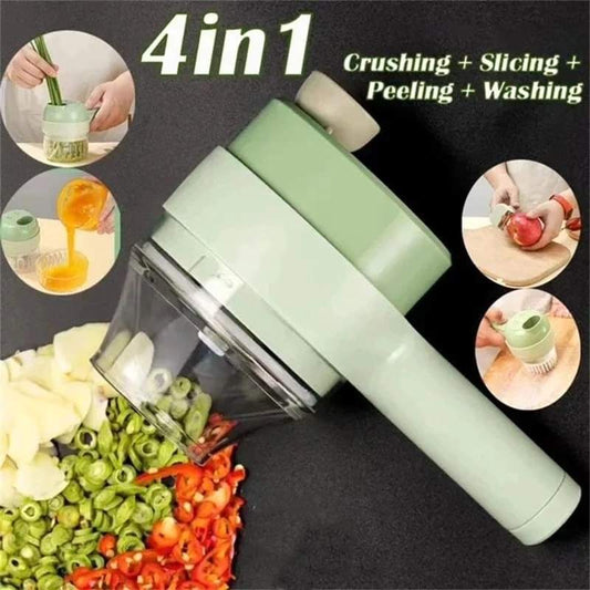 Electric vegetable cutter set