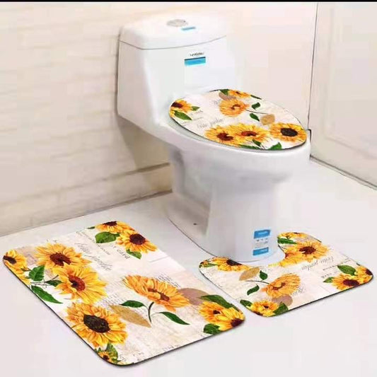 3in1 toilet mat set