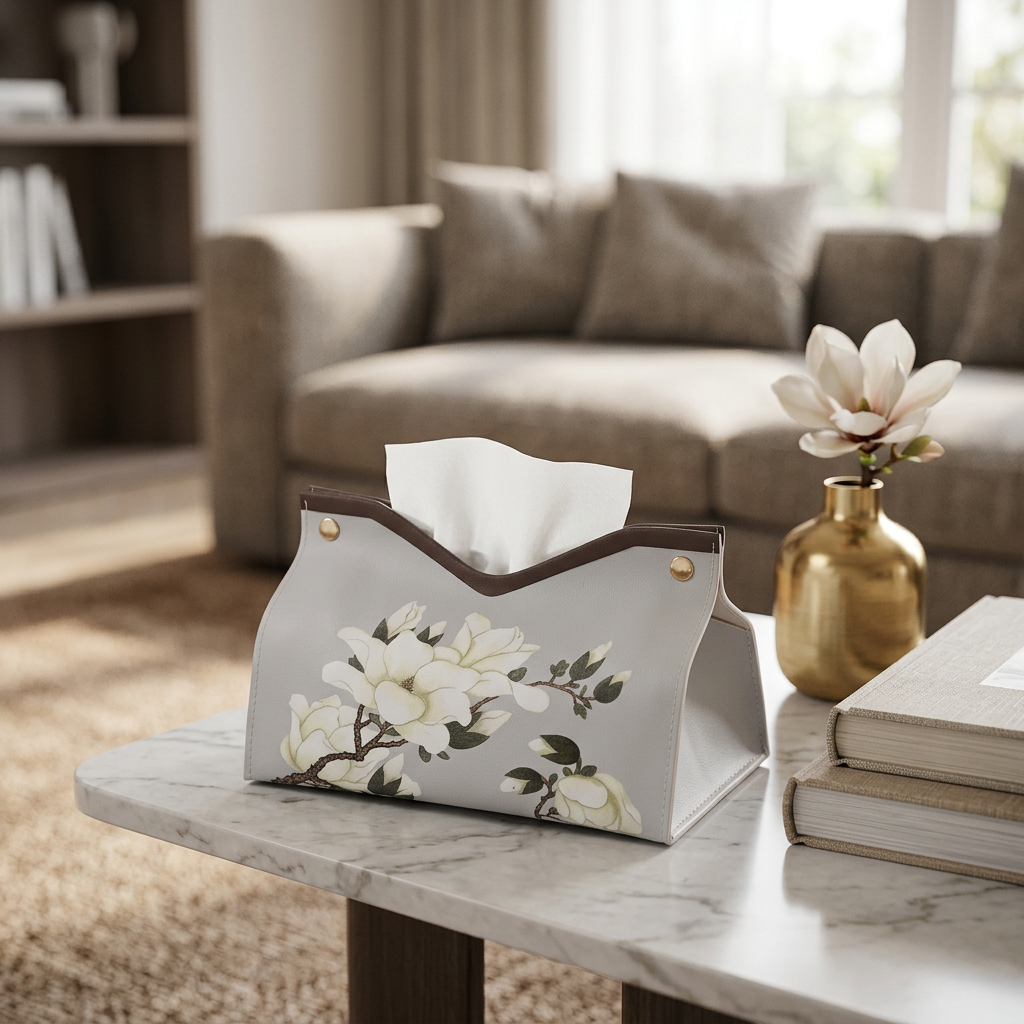 Tissue box organizer