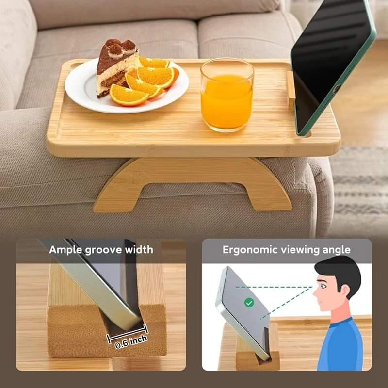 Bamboo sofa tray