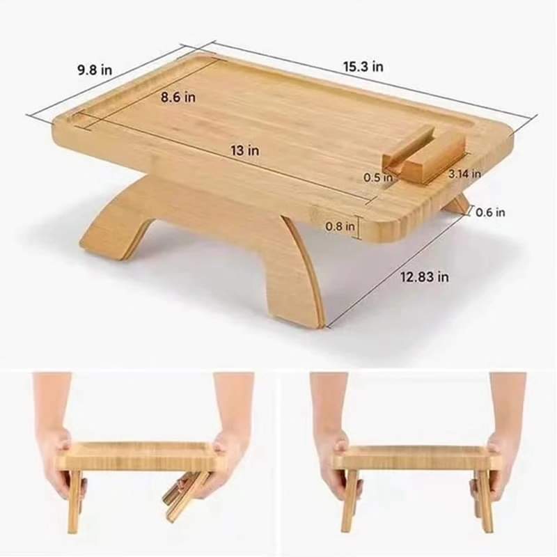Bamboo sofa tray