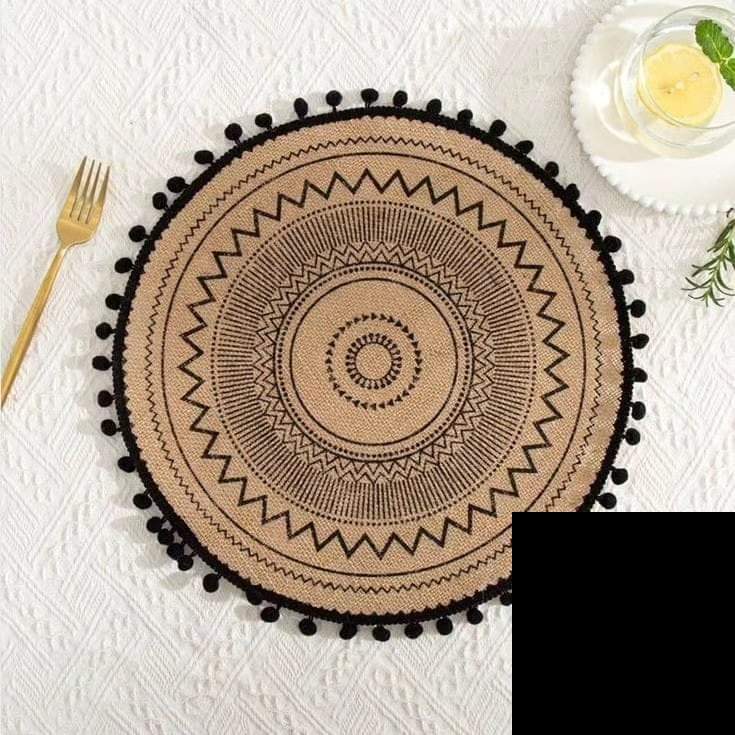 Cotton fabric table mats