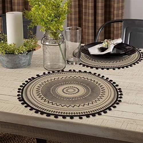 Cotton fabric table mats