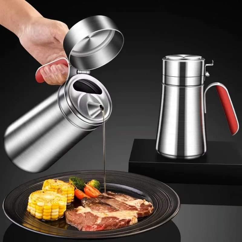 Stainless steel oil jar