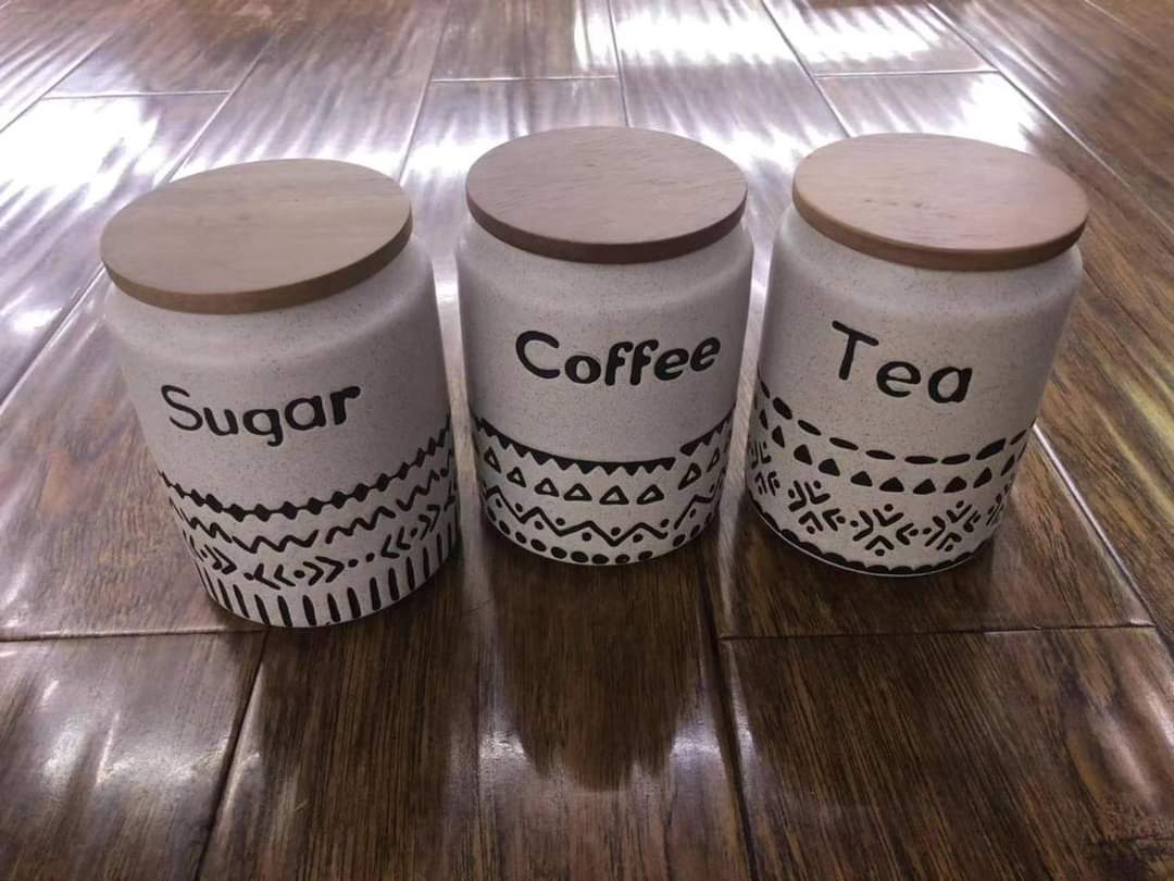 3 Ceramic Canisters