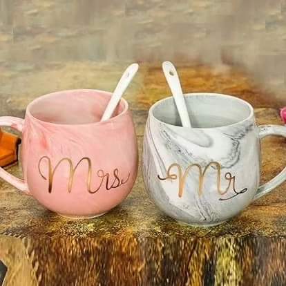 Mr & Mrs Ceramic Gift Cups