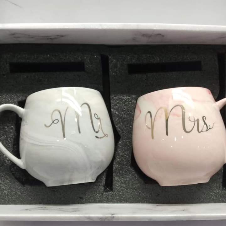 Mr & Mrs Ceramic Gift Cups