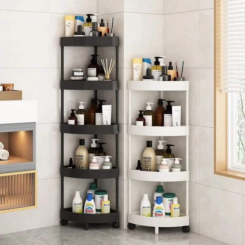 corner storage trolley rack