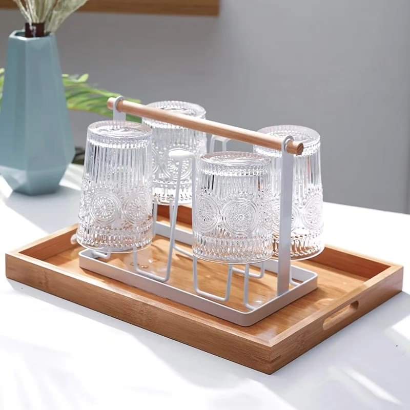 6 pieces 384ml Glass