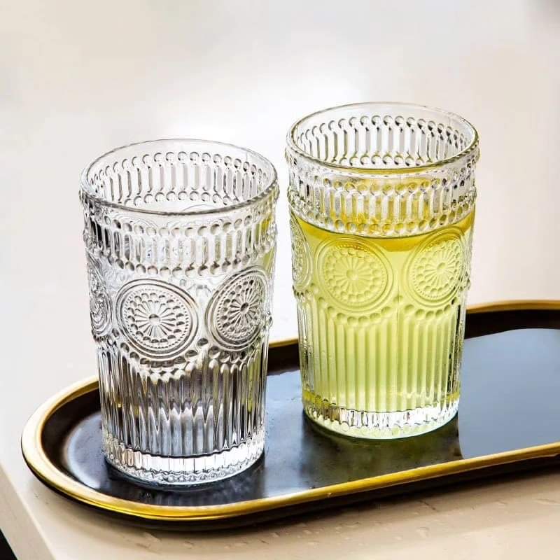 6 pieces 384ml Glass