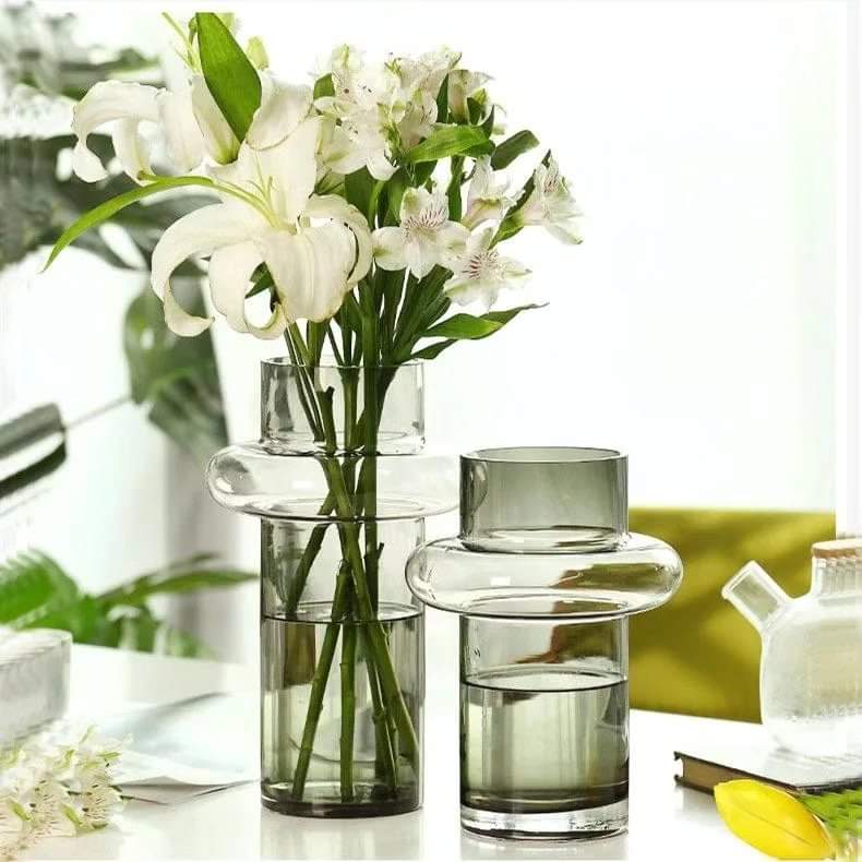 Creative clear glass vase
