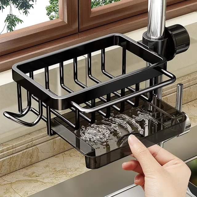 Kitchen faucet organizer
