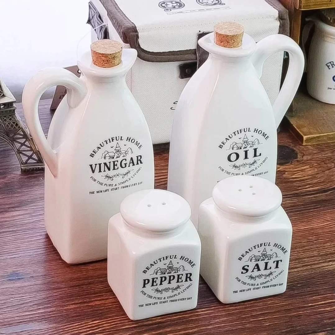4 in 1 cruet jar set