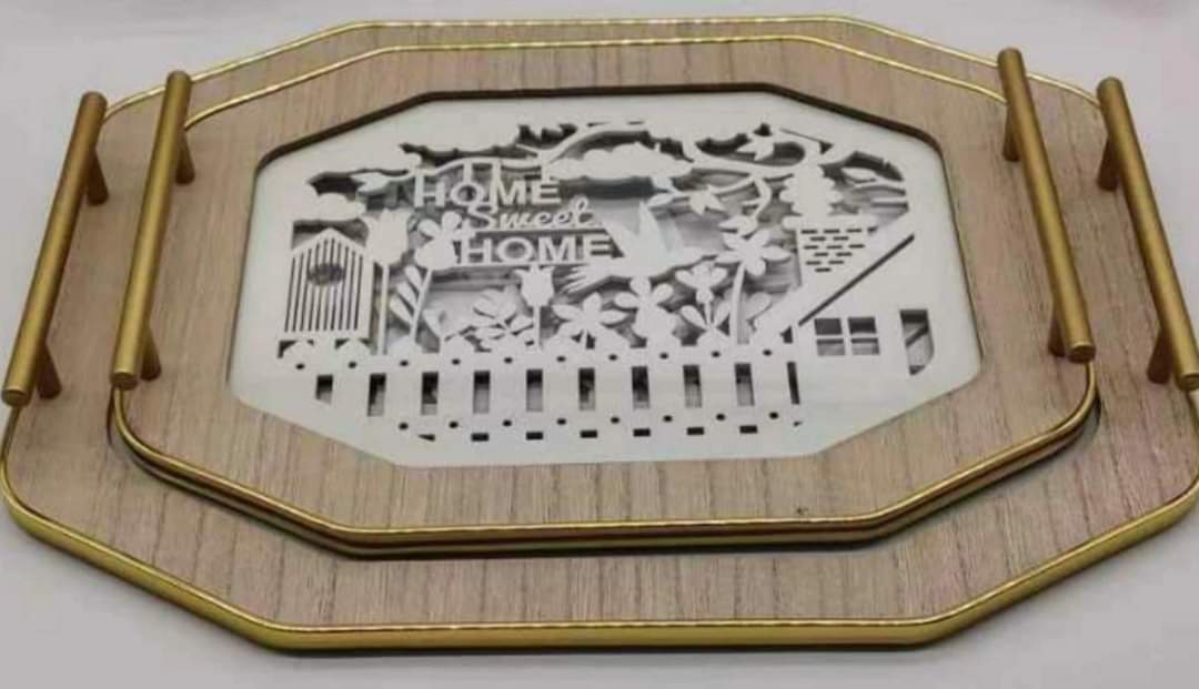 Decorative Rectangular 2pcs trays