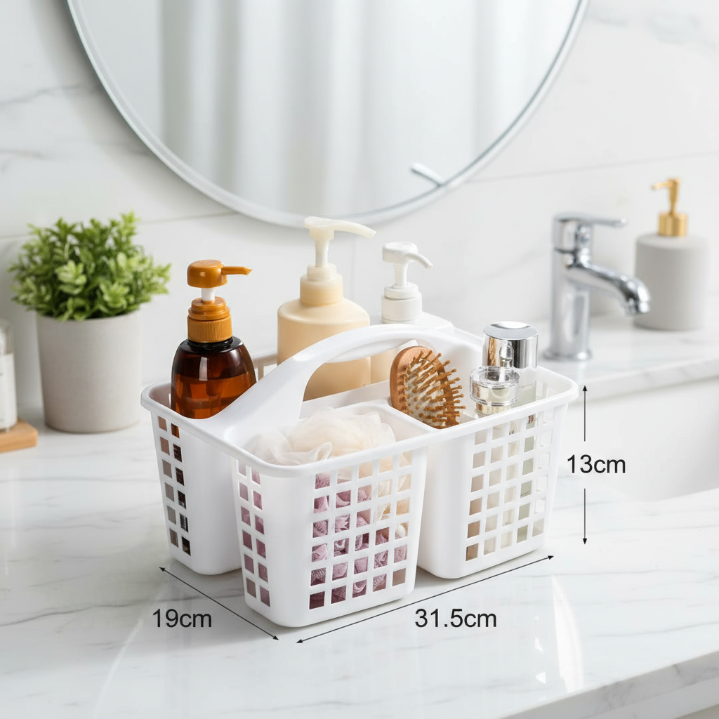 White Bathroom / Housekeeping Carrying Caddy