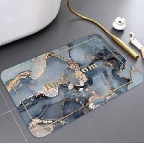 Rubber bottom bathroom mats