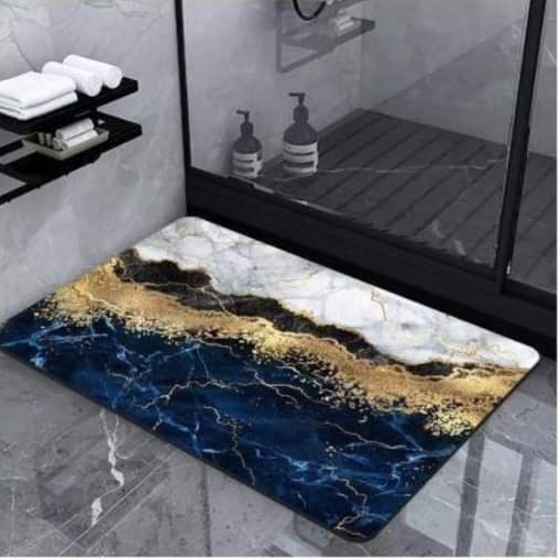 Rubber bottom bathroom mats