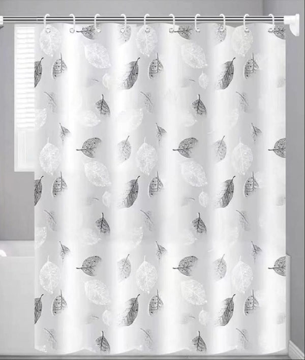 180*200cm Shower Curtain with Hooks