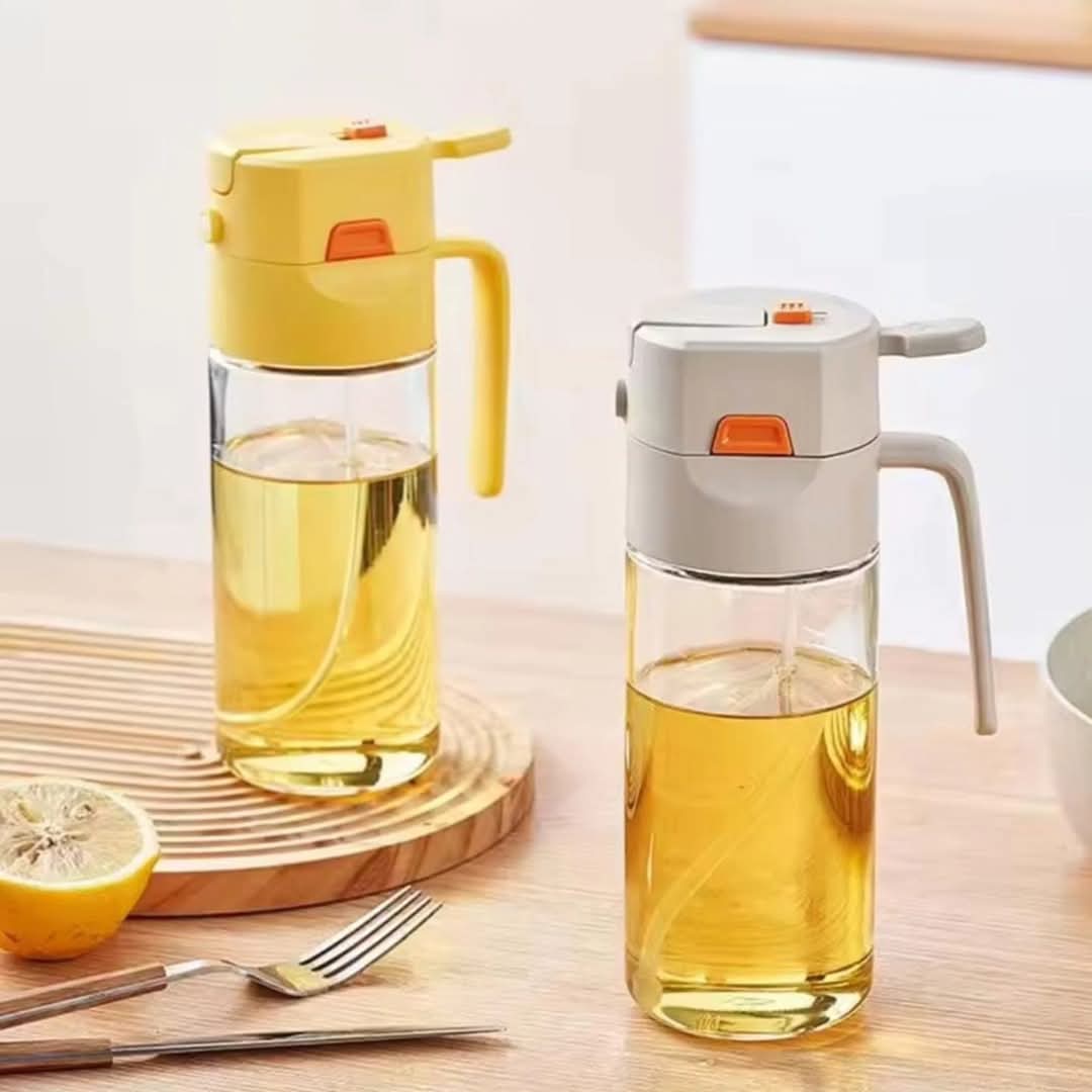 600Ml Dual Oil Dispenser & Sprayer