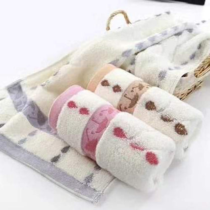 3pcs Umbrella cotton hand towels