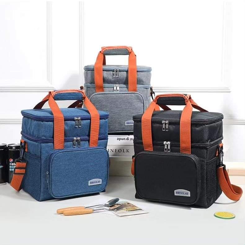Double Compartment (15L) Insulated Lunch bag